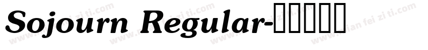 Sojourn Regular字体转换